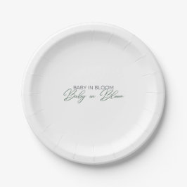 Plato De Papel Bebé en sangre - Respiración del bebé
