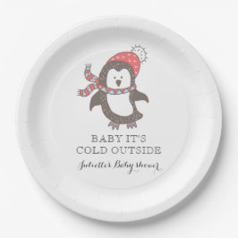 Plato De Papel Bebé, está frío fuera de la placa de papel Baby Sh