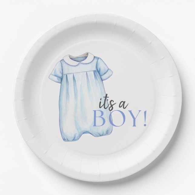 Plato De Papel Bebé Niño Papel de burbuja (Anverso)