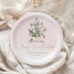 Plato De Papel Bebé rosa de invierno, frío afuera<br><div class="desc">Bebé de invierno rosado con su frio exterior Placas de papel Los artículos de juego están disponibles.</div>