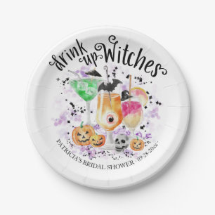 Plato De Papel Bebe Witness Cocktail Halloween Bridal Shower