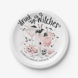 Plato De Papel Bebed witches cóctel Halloween Despedida de solter
