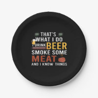 Bebedor de Cerveza Bebo Cerveza Fumo Algo de Carne
