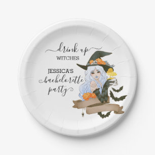 Plato De Papel Beben Brujas Despedida de soltera Halloween