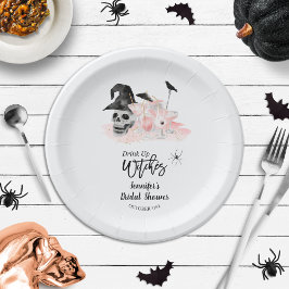 Plato De Papel Beber Whitches Cocktail Rosa Ducha Nodal