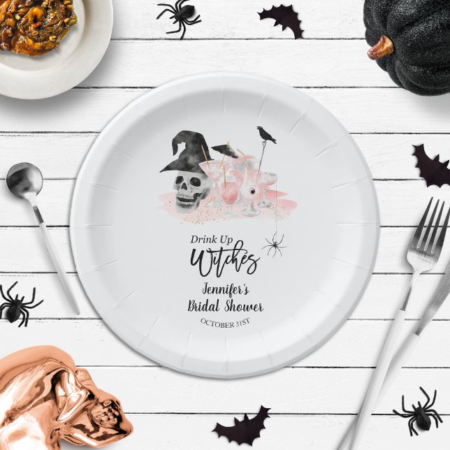 Plato De Papel Beber Whitches Cocktail Rosa Ducha Nodal (Subido por el creador)