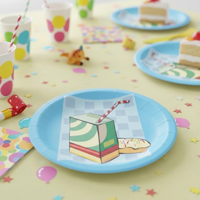 Plato De Papel Bebida Con Placas De Papel De Paja (Subido por el creador)