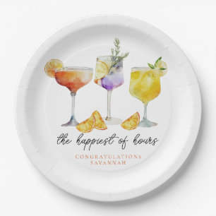 Plato De Papel Bebidas afrutadas para despedida de soltera