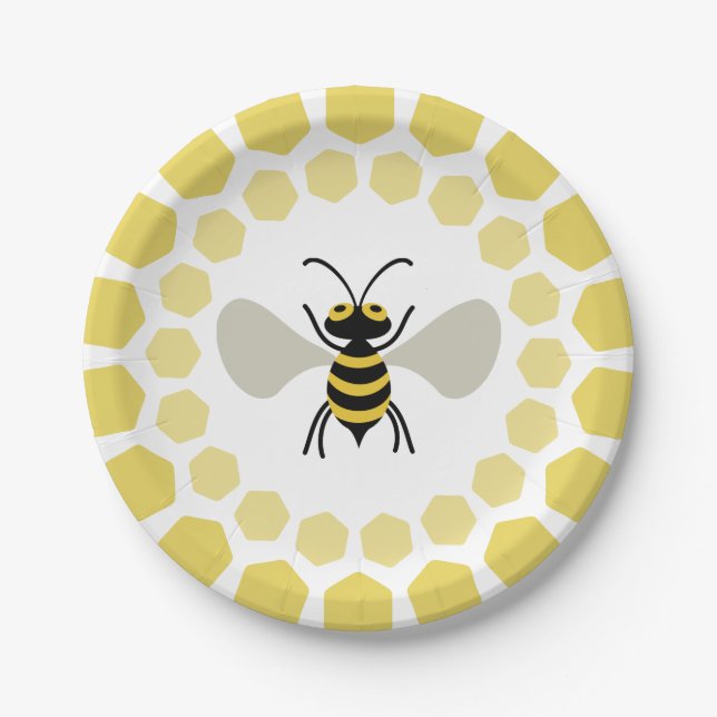Plato De Papel Bee (Anverso)