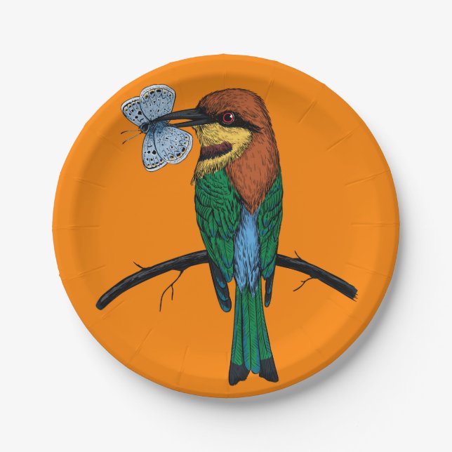 Plato De Papel Bee eater (Anverso)