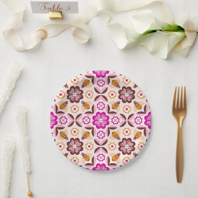 Plato De Papel Bee Mine (Boda)