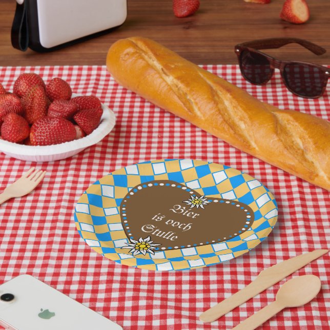 Plato De Papel Beer is ooch Stulle (Picnic)