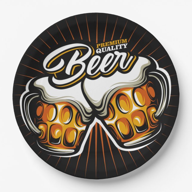 Plato De Papel Beer Premium (Anverso)