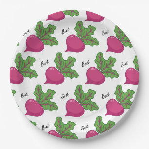 Plato De Papel Beet-ernally Gratefula