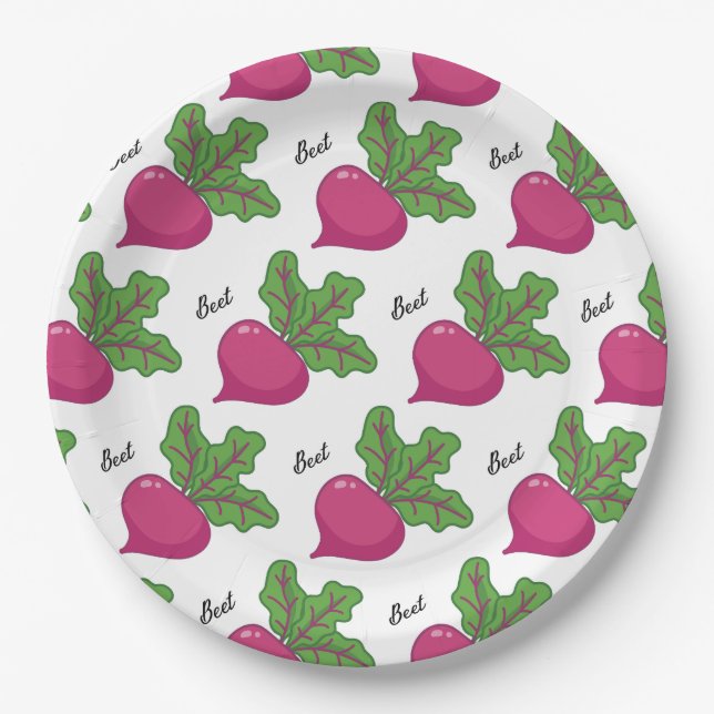 Plato De Papel Beet-ernally Gratefula (Anverso)