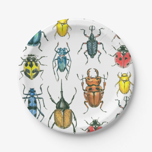Plato De Papel Beetles (Anverso)