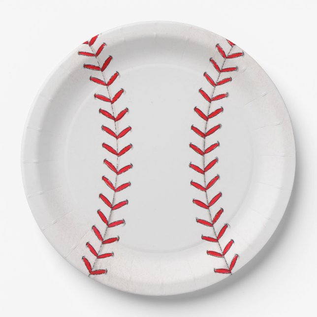 Plato De Papel Béisbol (Anverso)
