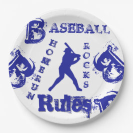 Plato De Papel Béisbol