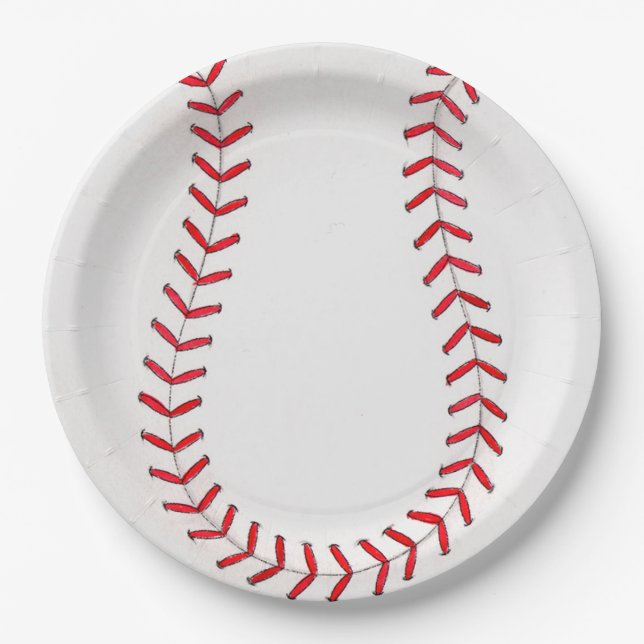 Plato De Papel Béisbol (Anverso)