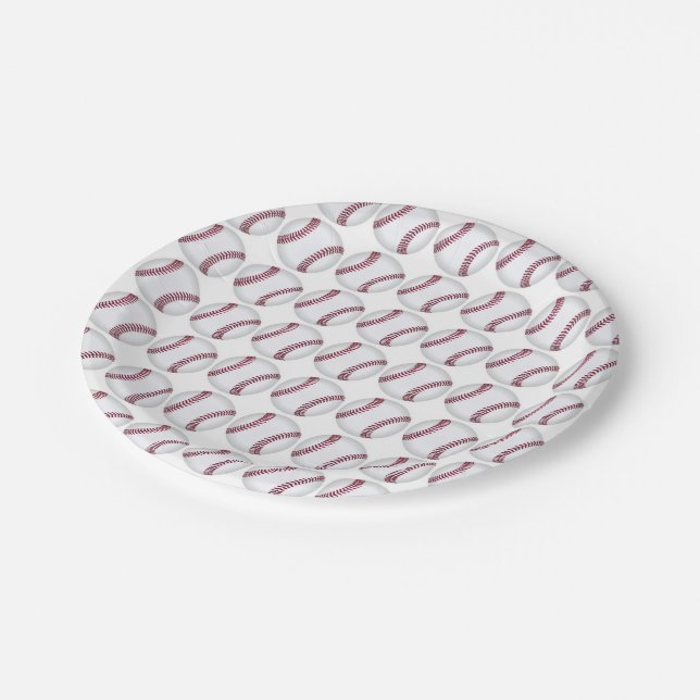 Plato De Papel Béisbol (Angular)