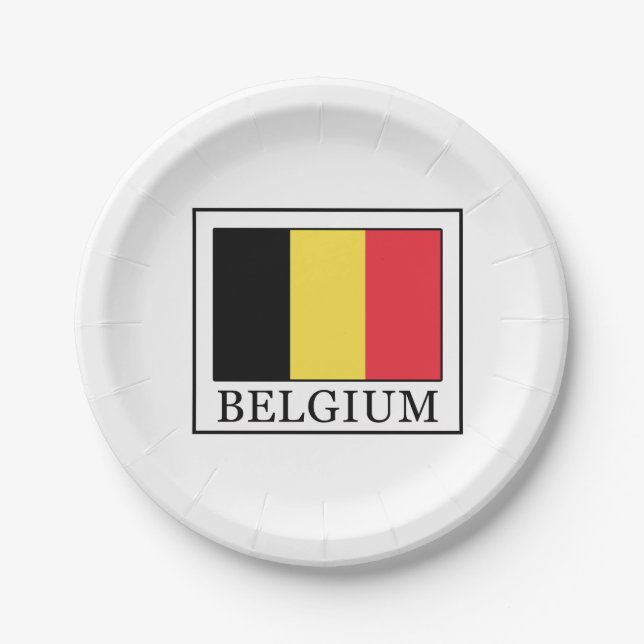 Plato De Papel Bélgica (Anverso)
