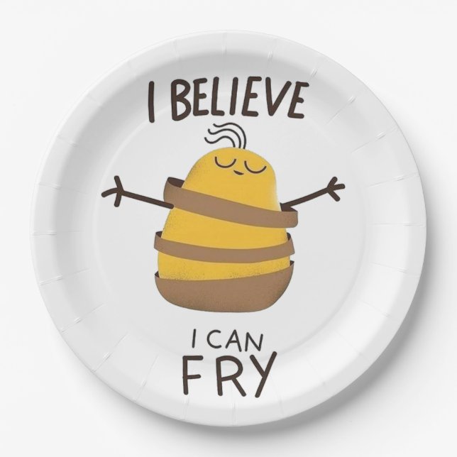 Plato De Papel Believe  (Anverso)