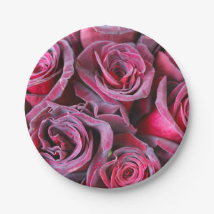 Plato De Papel Belleza de terciopelo