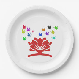 Plato De Papel belleza natural