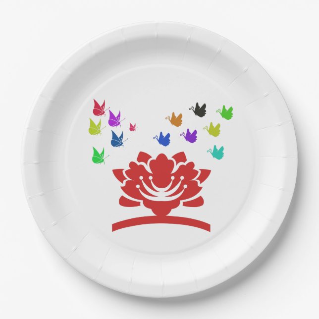 Plato De Papel belleza natural (Anverso)