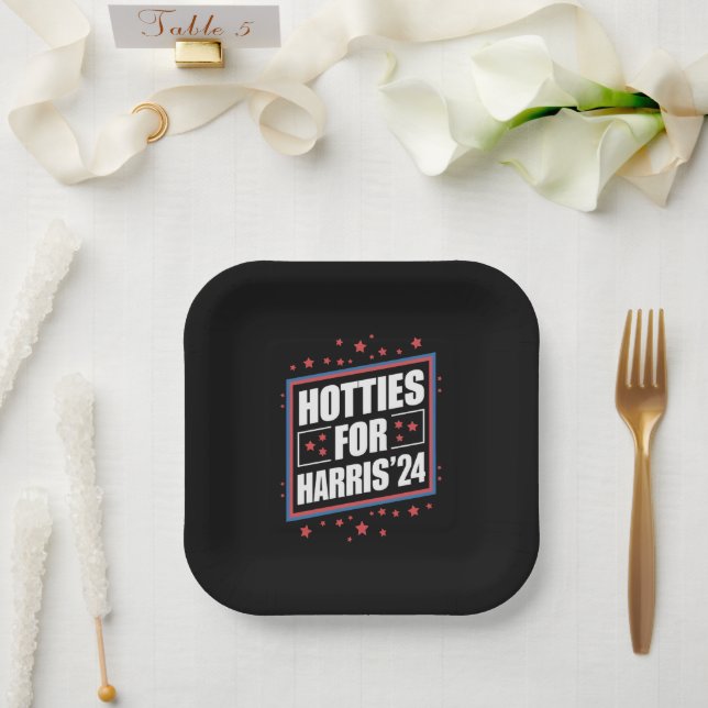 Plato De Papel Bellezas Para Kamala Harris (Boda)