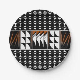 Plato De Papel Bendiciones de la pluma del suroeste