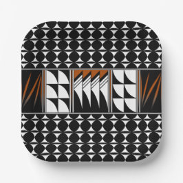 Plato De Papel Bendiciones de la pluma del suroeste