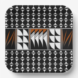 Plato De Papel Bendiciones de la pluma del suroeste