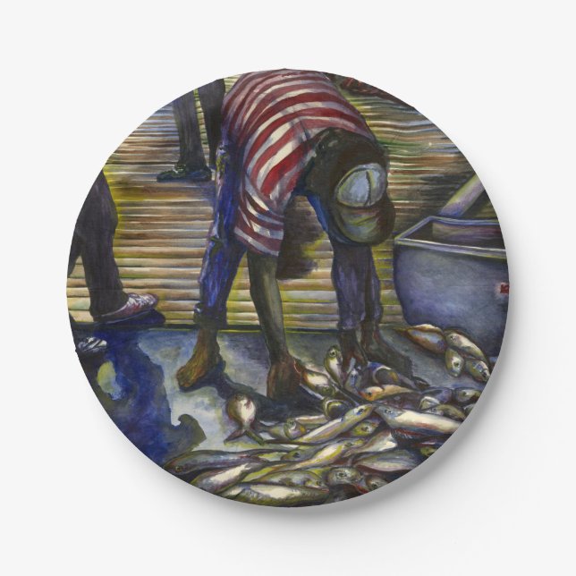 Plato De Papel Bendiciones del sábado, Harbour Island, Bahamas (Anverso)