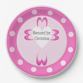 Plato De Papel Bendito bautismo