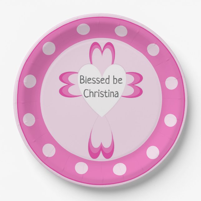 Plato De Papel Bendito bautismo (Anverso)