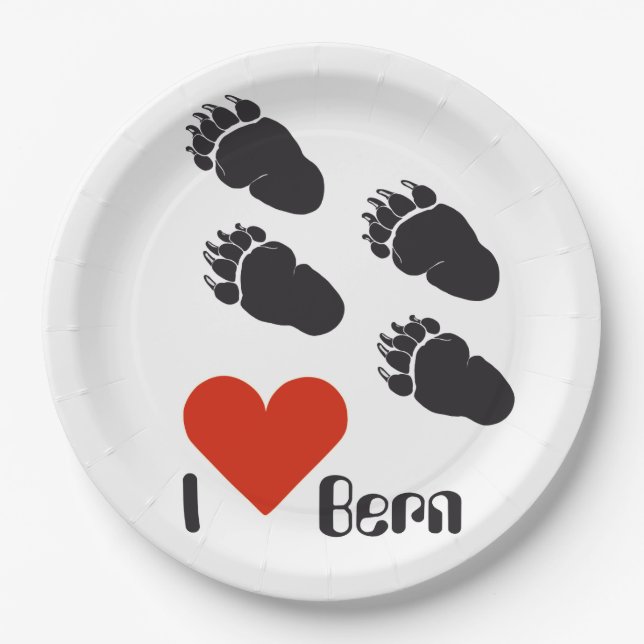 Plato De Papel Bern – Berne – Berna Papierteller (Anverso)