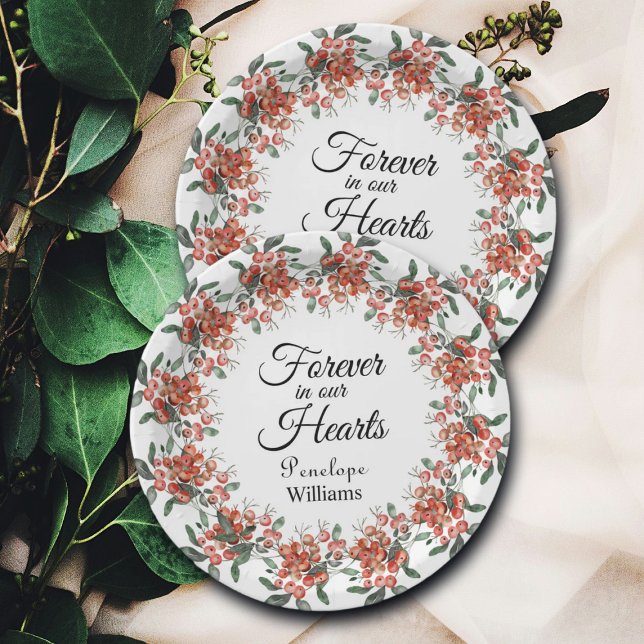 Plato De Papel Berries Forestales En La Memoria Amada (Subido por el creador)