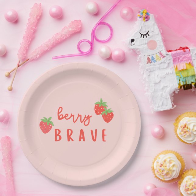 Plato De Papel berry brave childhood cancer sick ill kids cute (Fiesta)