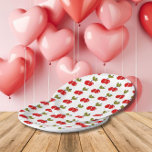 Plato De Papel Berry de cerezo retro primer cumpleaños rojo y ver<br><div class="desc">Celebra tu dulce alguien de un año con un estilo dulce con una colección de decoración de cumpleaños retro! Los extras fiestas, que canalizan el encanto retro con cerezas rojas y verdes, le dan un toque lúdico al día especial y a la mesa fiesta. De las invitaciones a la vajilla,...</div>