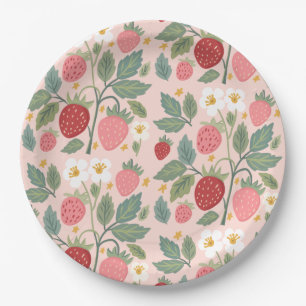 Plato De Papel Berry First Strawberry Bouquet Birday