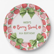 Berry Sweet 6th Birthday Strawberry Party 