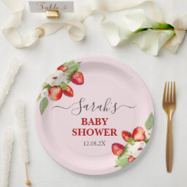 Plato De Papel Berry Sweet Baby Shower