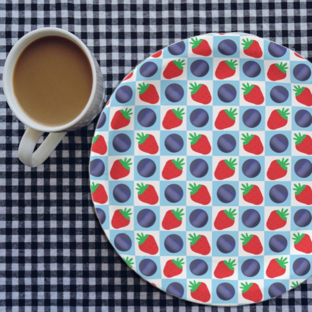 Plato De Papel Berry Sweet Baby Shower (Subido por el creador)