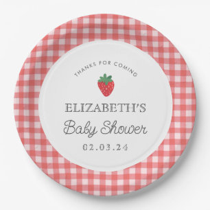 Plato De Papel Berry Sweet Baby Shower Picnic