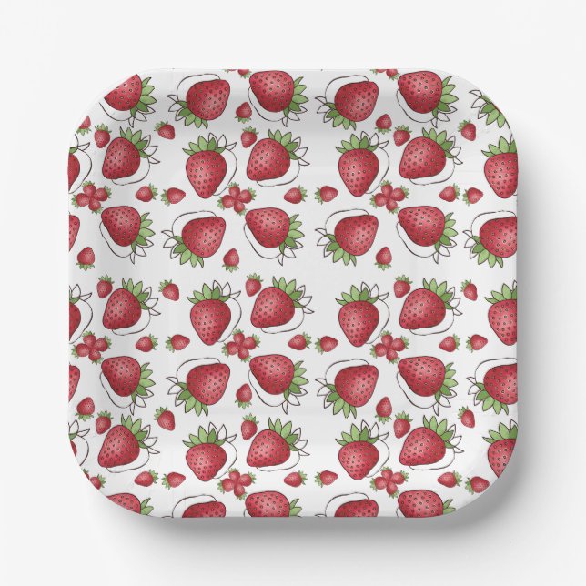 Plato De Papel Berry Sweet Baby Shower Plate (Anverso)