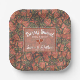Plato De Papel Berry Sweet Baby Shower Plates - Fresas