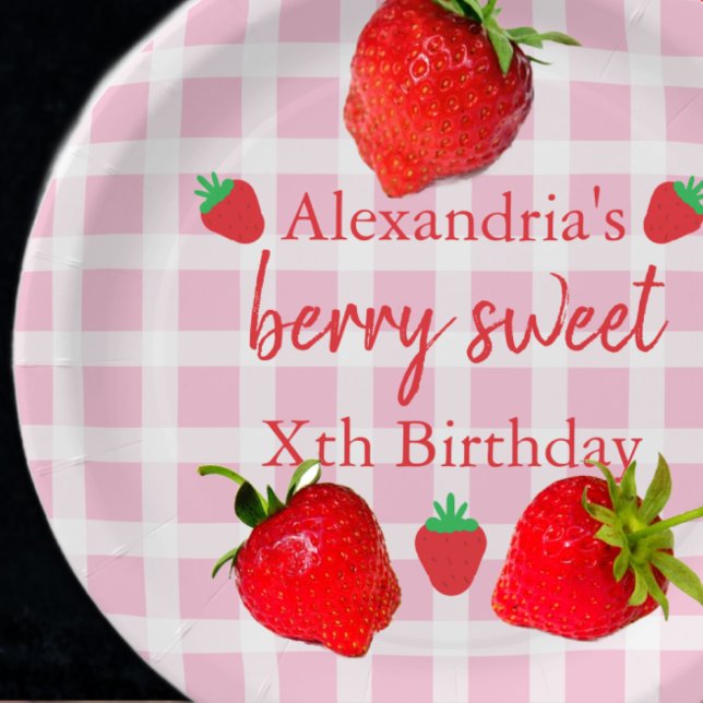 Plato De Papel Berry Sweet Birthday (Subido por el creador)