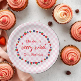 Plato De Papel Berry Sweet Birthday