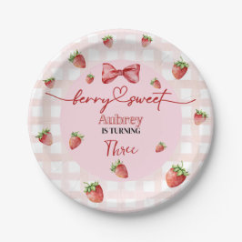 Plato De Papel Berry Sweet Birthday Paper Plate